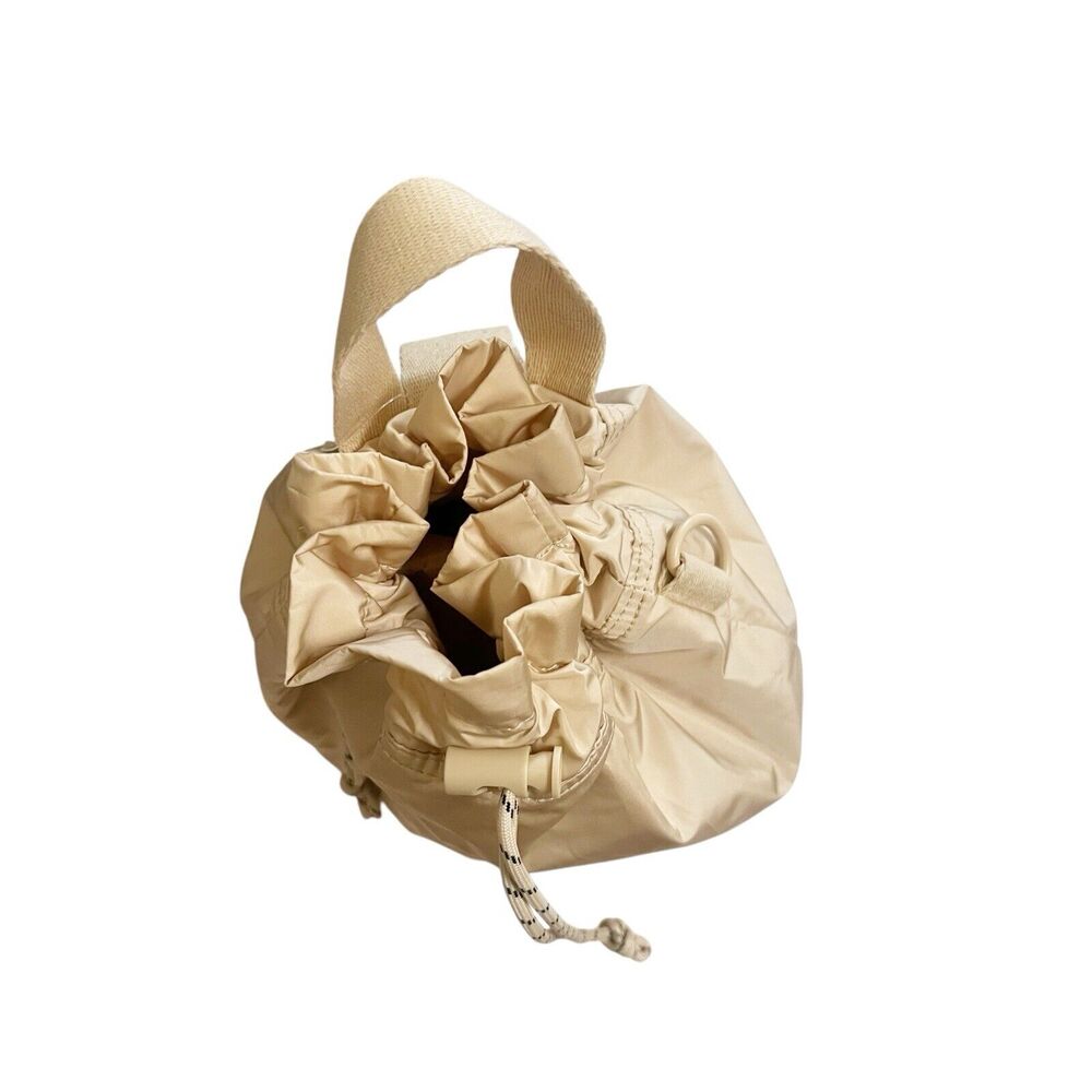 NWT Aerie Offline Mini Drawstring Back Pack One Size Cream Polyester - Picture 5 of 6